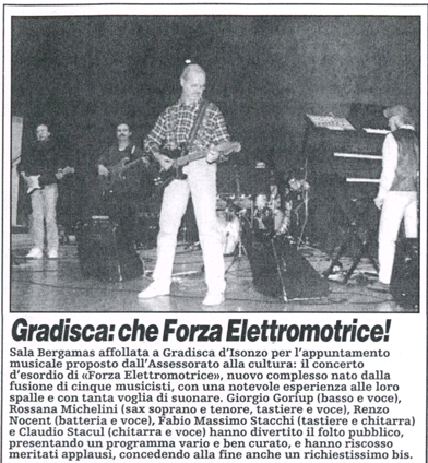 Articolo sul debutto dei nuovi F.E.M.