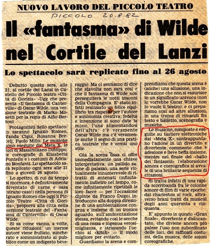 Articolo su Il Piccolo del 20 agosto 1982