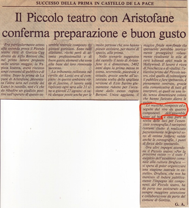 Articolo su Il Messaggero Veneto