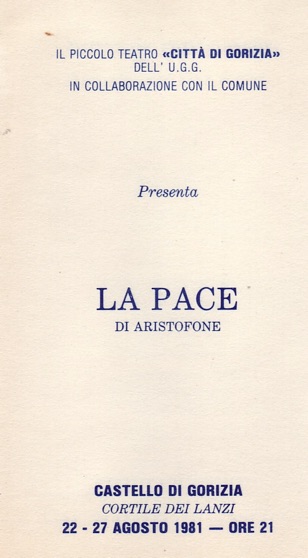 Locandina La Pace - fronte