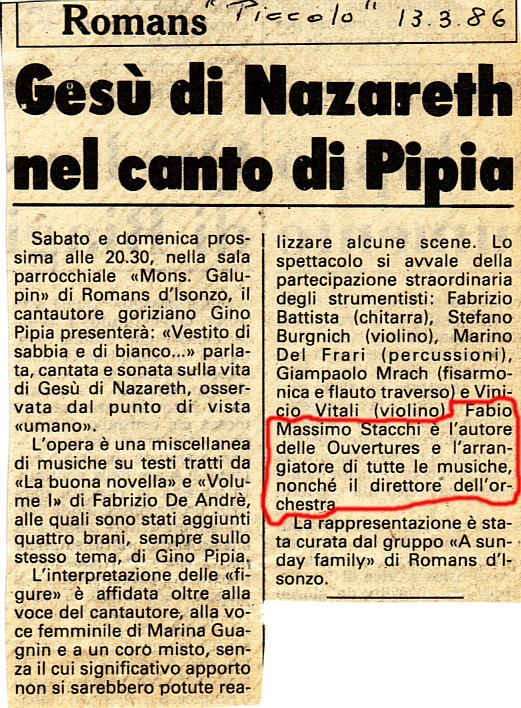 Articolo 3 - Il Piccolo, 13 marzo 1986